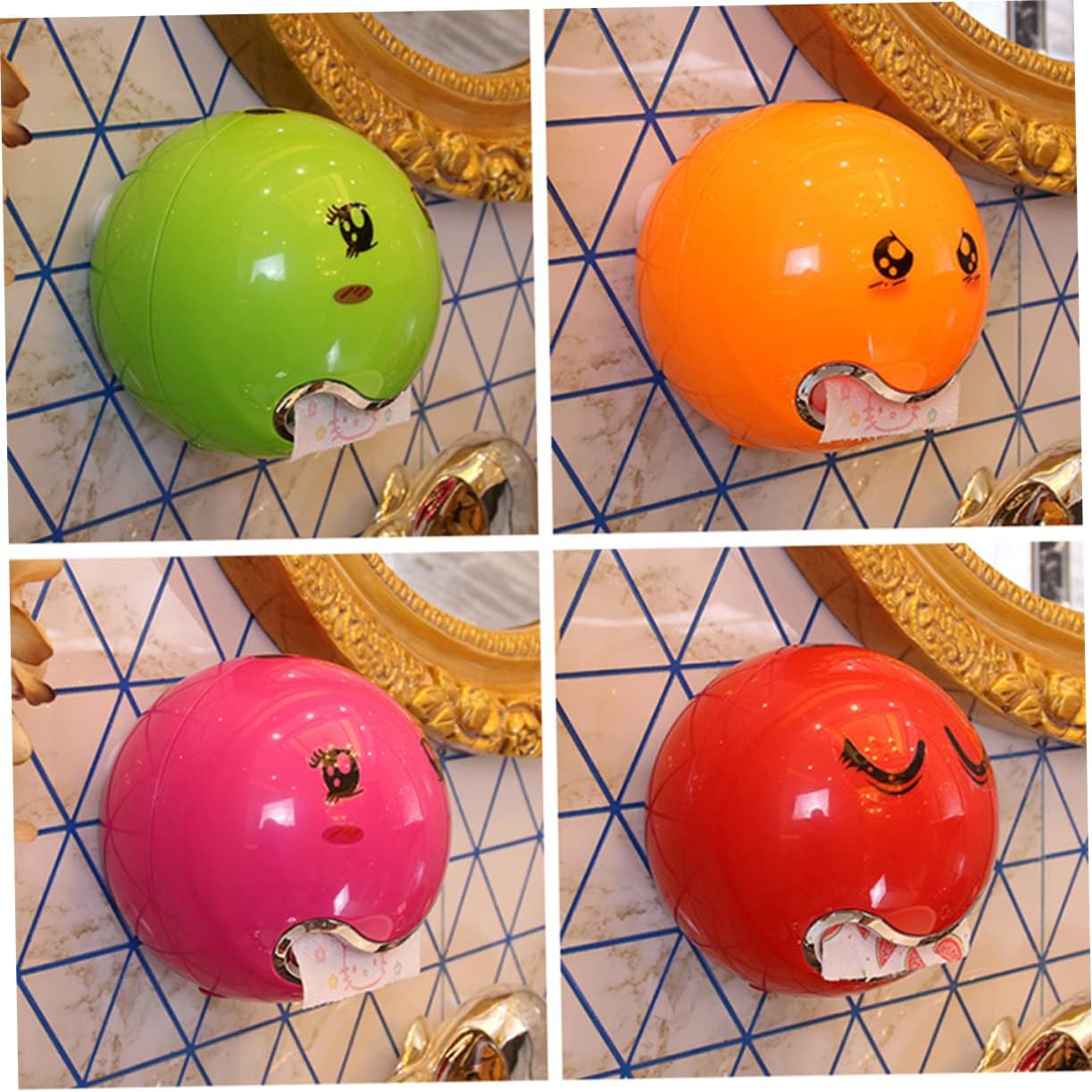 FELTECHELECTR - Toilet Paper Holder Funny Cartoon Design for Bathroom Easy Installation