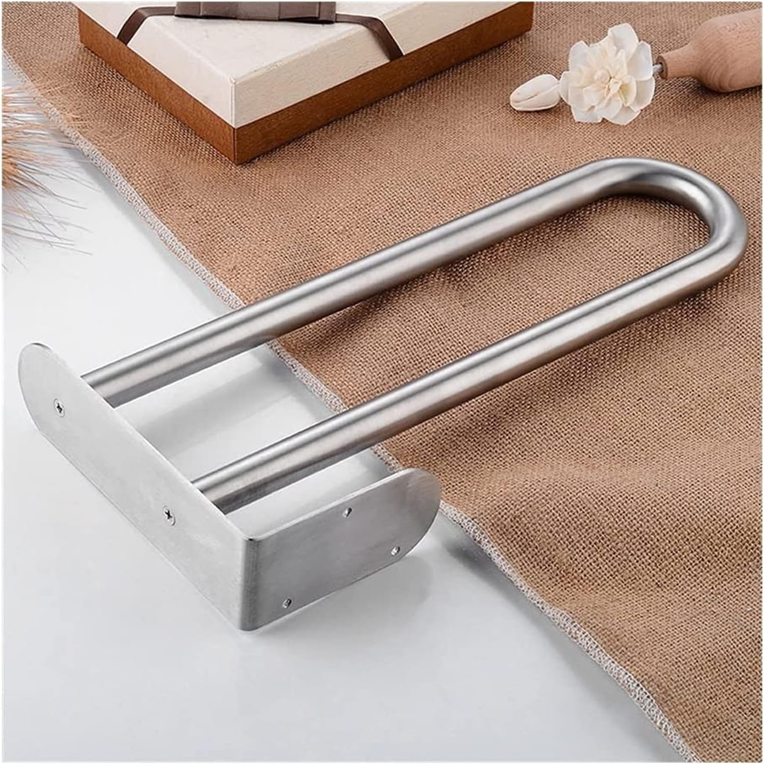 Sturdy Double Towel Holder Stainless Steel Towel Rail for Bathroom Kitchen Bedroom Cabinet wall-Mounted Towel Bar