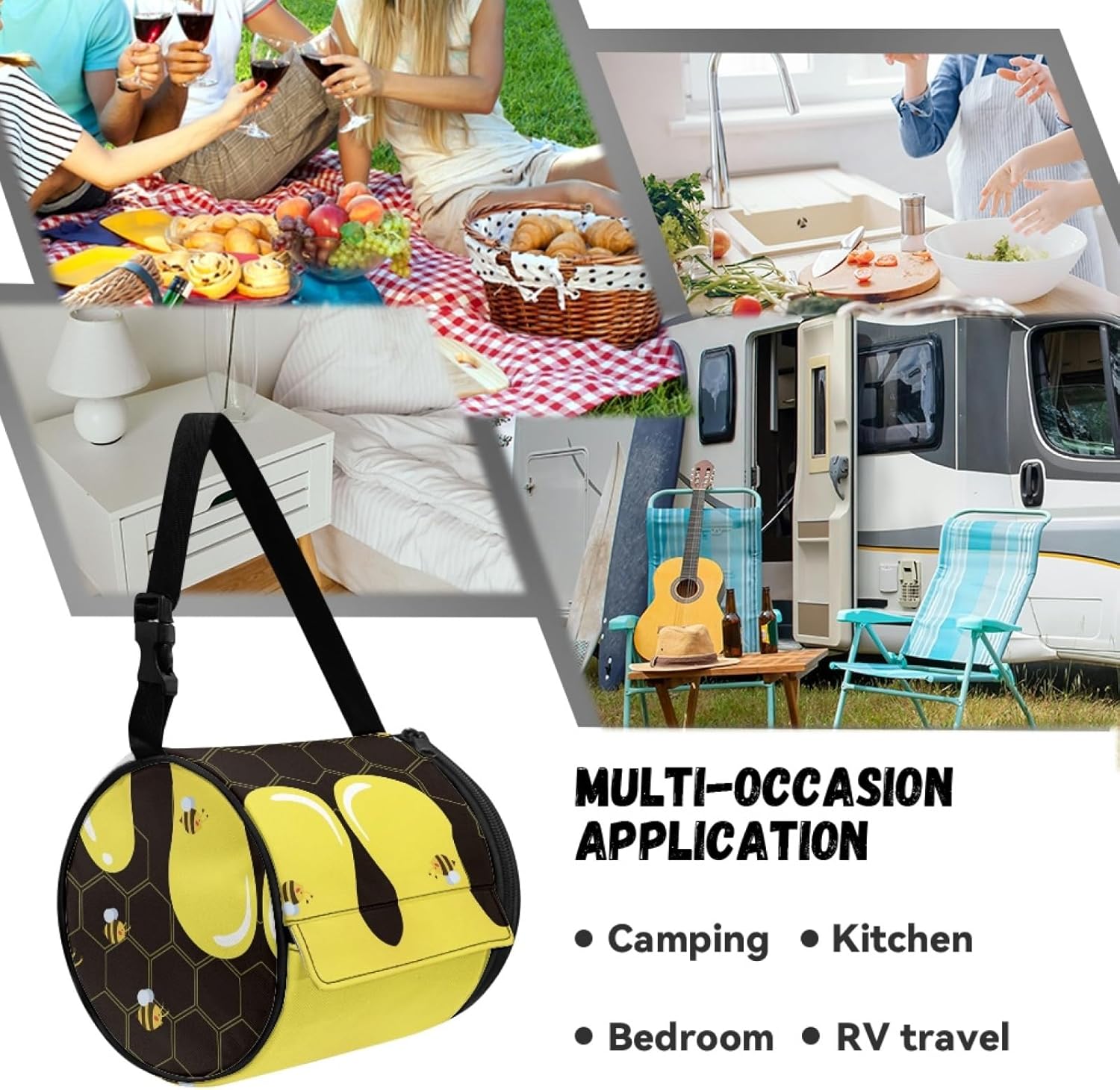 Get Safe Durable GLENLCWE Bee Honey Toilet Paper Holder for Your Home Gift